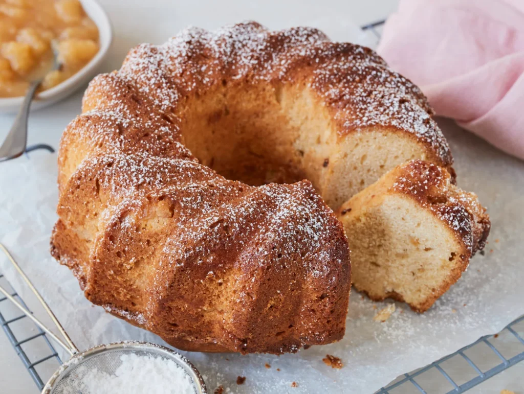 Rührkuchen mit Apfelmus
